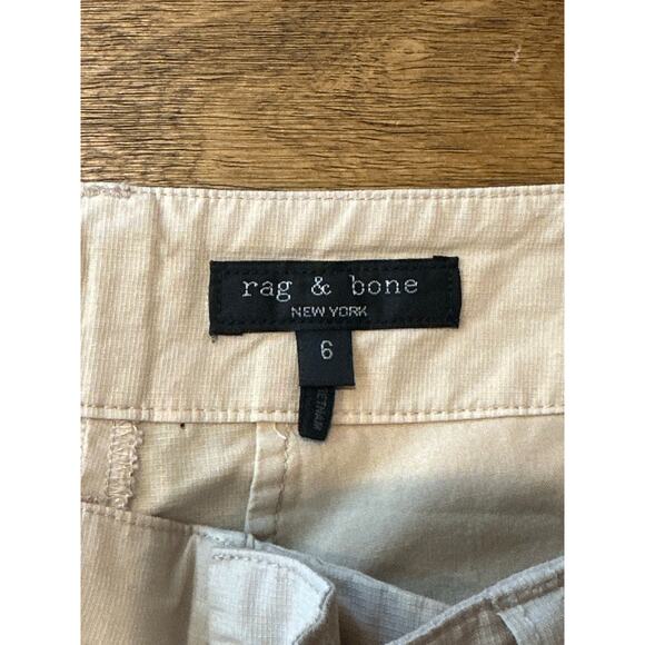 Rag & Bone Beige Kai Flight Trousers Size 6 - Cotton Utilitarian/Military Cargo - Picture 6 of 16